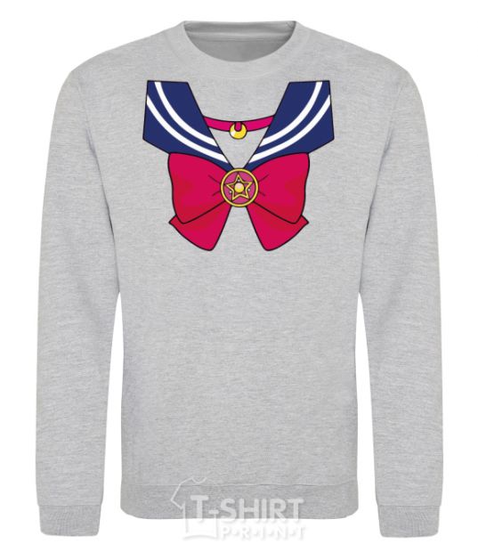 Sweatshirt Sailor moon bow sport-grey фото