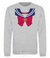 Sweatshirt Sailor moon bow sport-grey фото