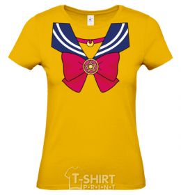 Women's T-shirt Sailor moon bow cornsilk фото
