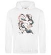 Men`s hoodie Драконы ghibli White фото