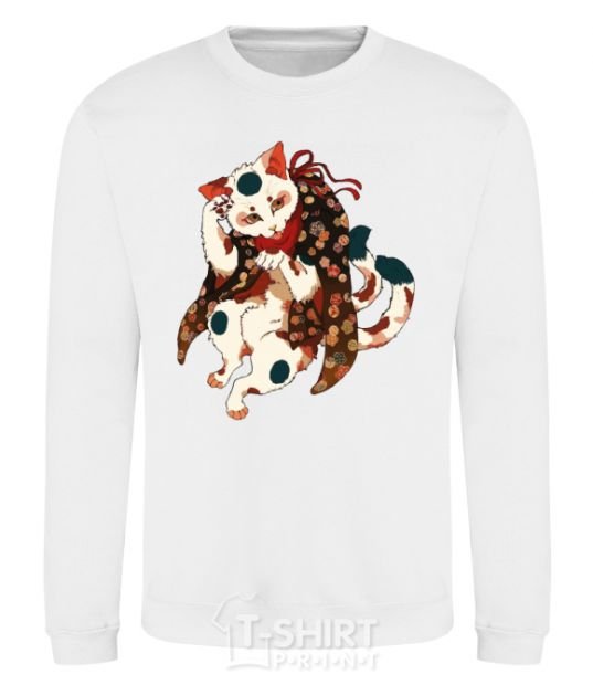 Sweatshirt Anime cat White фото