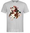 Men's T-Shirt Anime cat grey фото