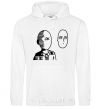 Men`s hoodie One Punch Man White фото