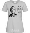 Women's T-shirt One Punch Man grey фото