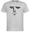 Men's T-Shirt Anime face grey фото