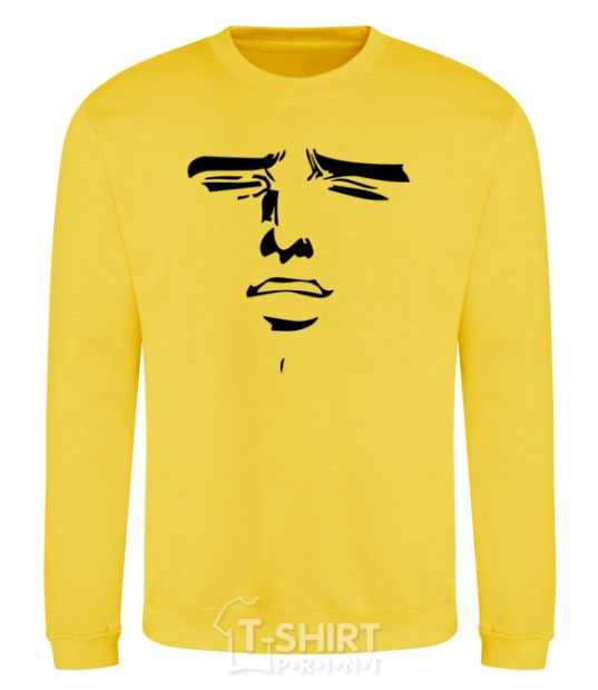 Sweatshirt Anime face yellow фото