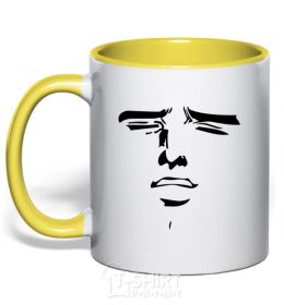 Mug with a colored handle