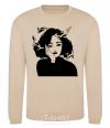 Sweatshirt The girl with the fish sand фото