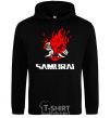 Men`s hoodie Cyberpunk 2077 samurai black фото