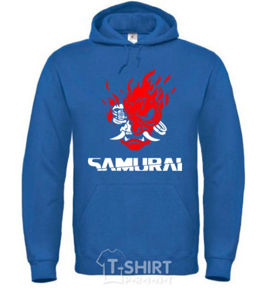 Men`s hoodie Cyberpunk 2077 samurai royal фото