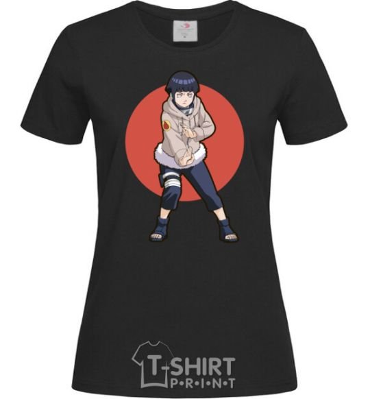 Женская футболка Naruto Hinata Черный фото