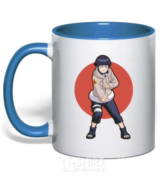 Чашка с цветной ручкой Naruto Hinata Ярко-синий фото