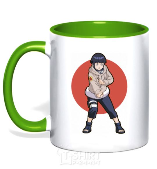 Чашка с цветной ручкой Naruto Hinata Зеленый фото