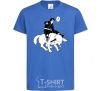 Kids T-shirt Naruto Kiba on the dog royal-blue фото