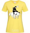 Women's T-shirt Naruto Kiba on the dog cornsilk фото