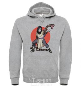 Men`s hoodie Naruto Orochimaru sport-grey фото