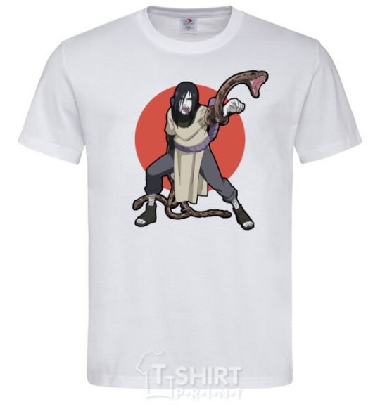 Men's T-Shirt Naruto Orochimaru White фото