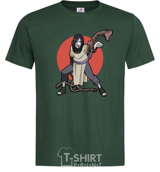 Men's T-Shirt Naruto Orochimaru bottle-green фото