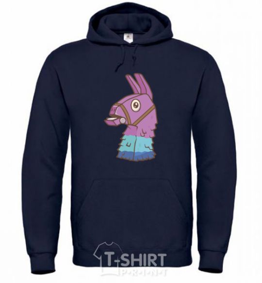 Men`s hoodie Fortnite llama navy-blue фото