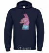 Men`s hoodie Fortnite llama navy-blue фото