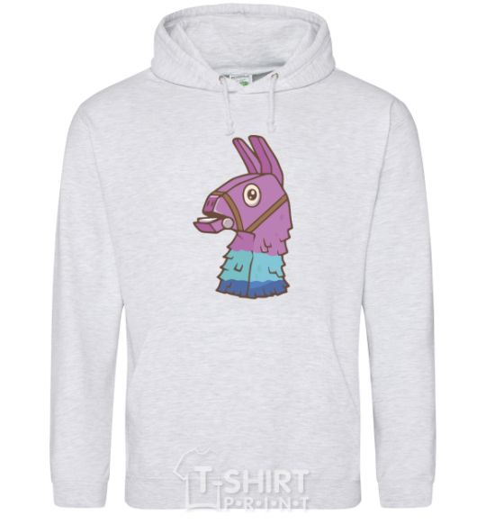 Men`s hoodie Fortnite llama sport-grey фото