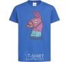 Kids T-shirt Fortnite llama royal-blue фото