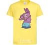 Kids T-shirt Fortnite llama cornsilk фото