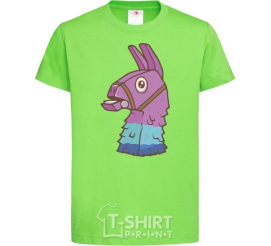 Kids T-shirt Fortnite llama orchid-green фото