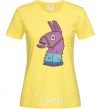 Women's T-shirt Fortnite llama cornsilk фото