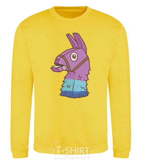 Sweatshirt Fortnite llama yellow фото