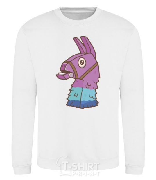 Sweatshirt Fortnite llama White фото