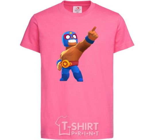 Kids T-shirt Brawl Stars El Primo heliconia фото