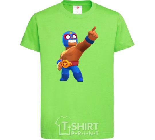 Kids T-shirt Brawl Stars El Primo orchid-green фото