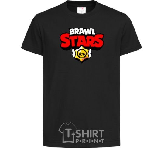 Детская футболка Brawl Stars logo V.1 Черный фото