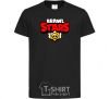 Kids T-shirt Brawl Stars logo V.1 black фото