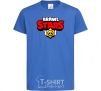 Kids T-shirt Brawl Stars logo V.1 royal-blue фото