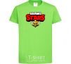 Kids T-shirt Brawl Stars logo V.1 orchid-green фото