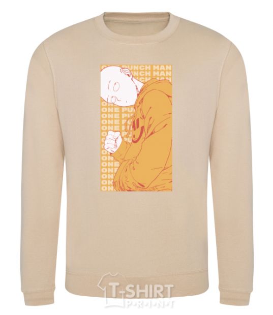 Sweatshirt One Punch Man yellow sand фото