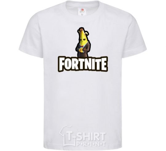 Kids T-shirt Fortnite banana White фото