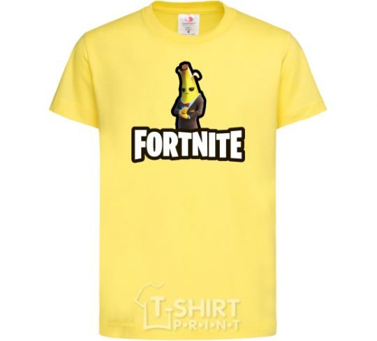 Kids T-shirt Fortnite banana cornsilk фото