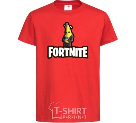 Kids T-shirt Fortnite banana red фото