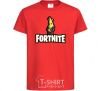 Kids T-shirt Fortnite banana red фото