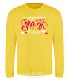 Sweatshirt To the best mom in the world yellow фото