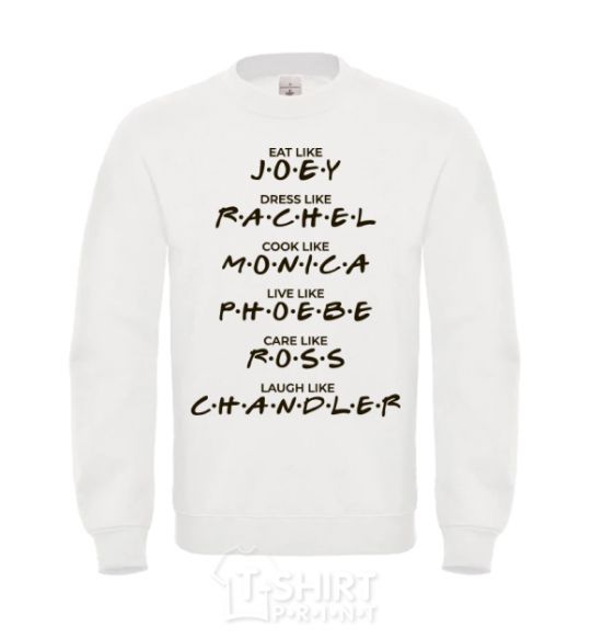 Sweatshirt Like friends White фото