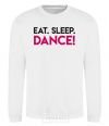 Sweatshirt Eat sleep dance White фото
