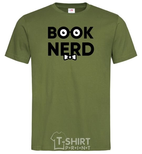 Men's T-Shirt Book nerd millennial-khaki фото