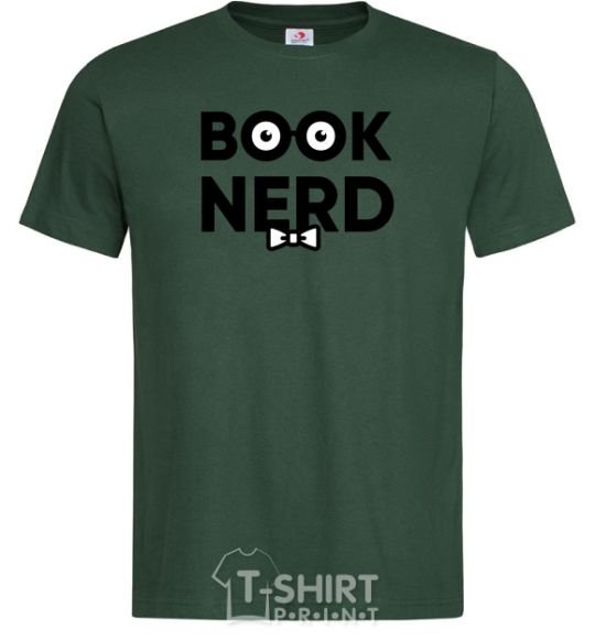 Men's T-Shirt Book nerd bottle-green фото