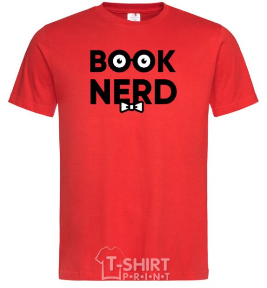 Men's T-Shirt Book nerd red фото