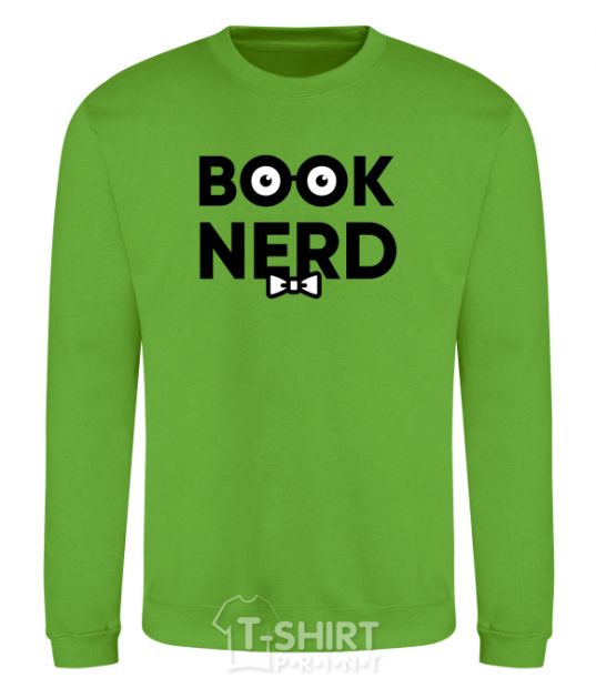 Sweatshirt Book nerd orchid-green фото