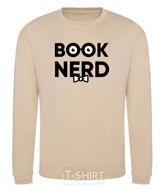 Sweatshirt Book nerd sand фото